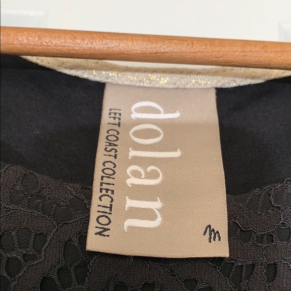 Anthro Dolan Velvet and Lace Top - Picture 4 of 7